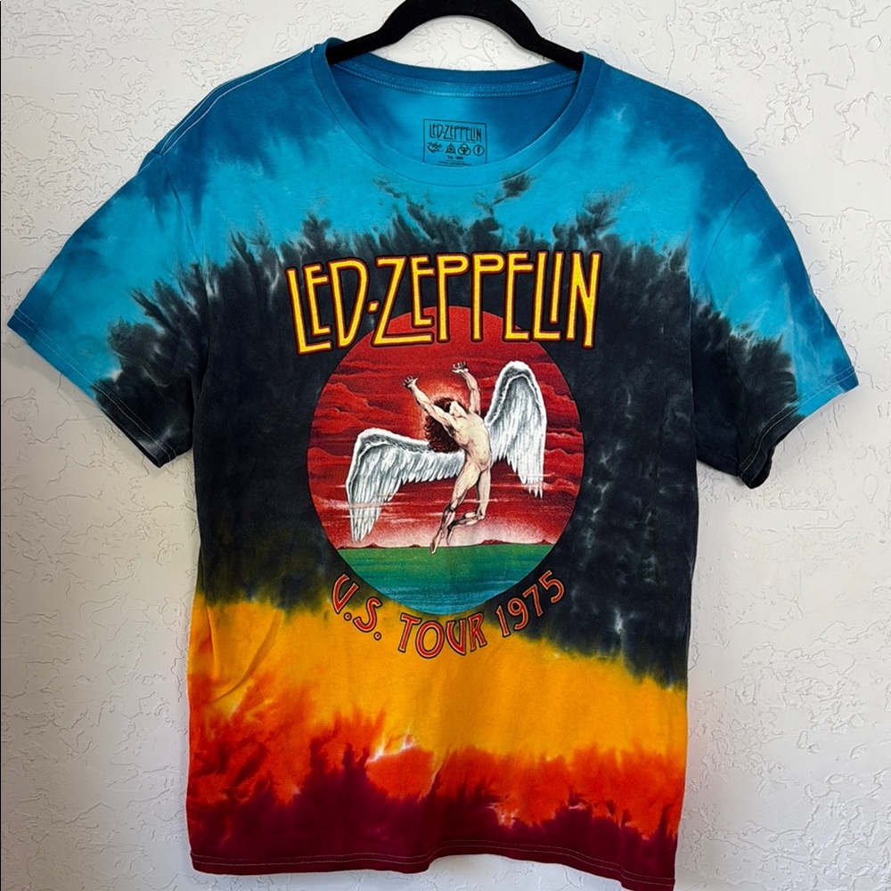 Led Zeppelin Tie-Dye Short Sleeve Tee - Multicolor
